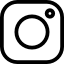 Black border instagram icon